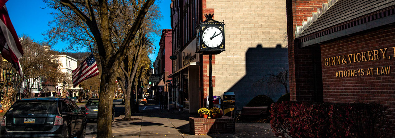 clock main street wellsboro