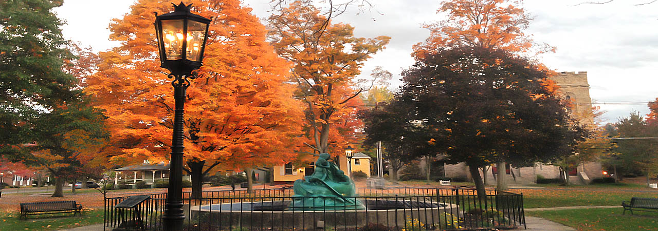 Wellsboro the green park